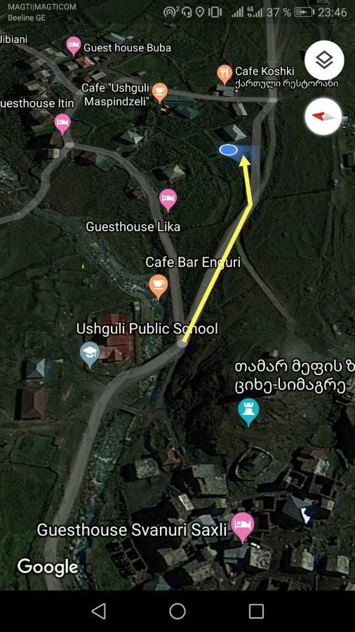 Guesthouse Svanuri Sakhli Ушгули Екстериор снимка